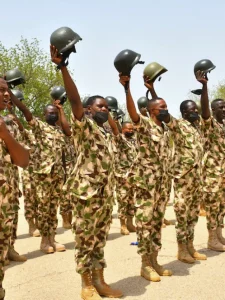 picture of Nigerian army recruitment exercise