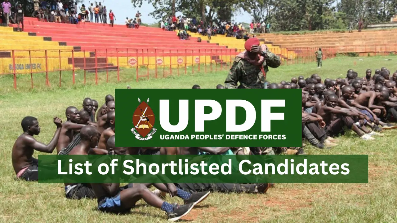 UPDF Shortlisted Candidates 2024 is Out - 9,627 Recruitment Exercise