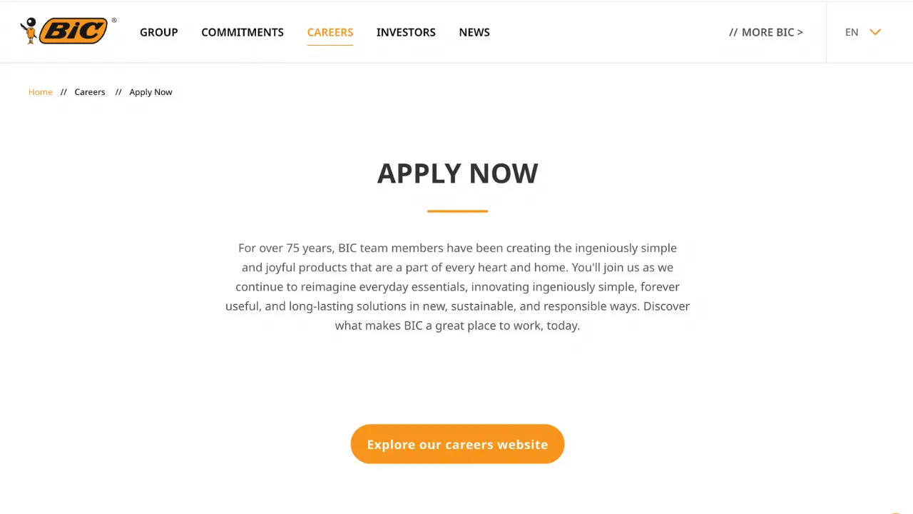 BIC Recruitment Online Job Opening, Check Requirements