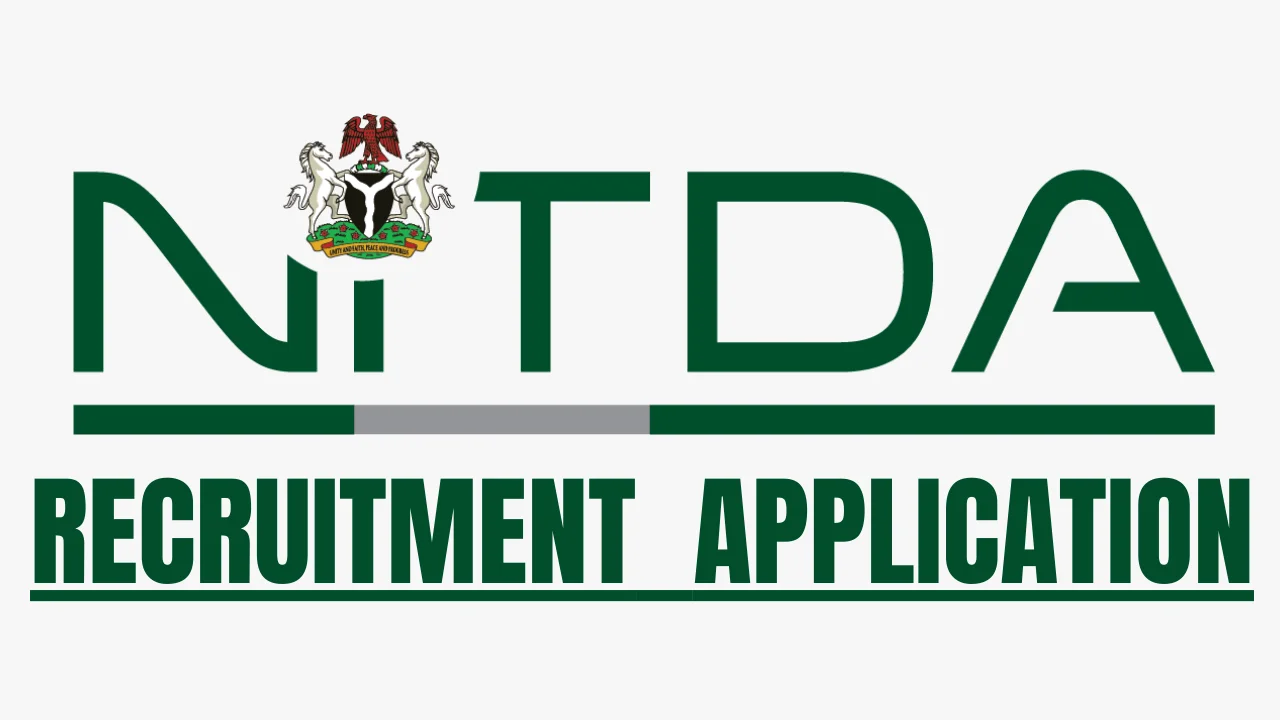 NITDA Recruitment Application Form Portal (www.nitda.gov.ng)